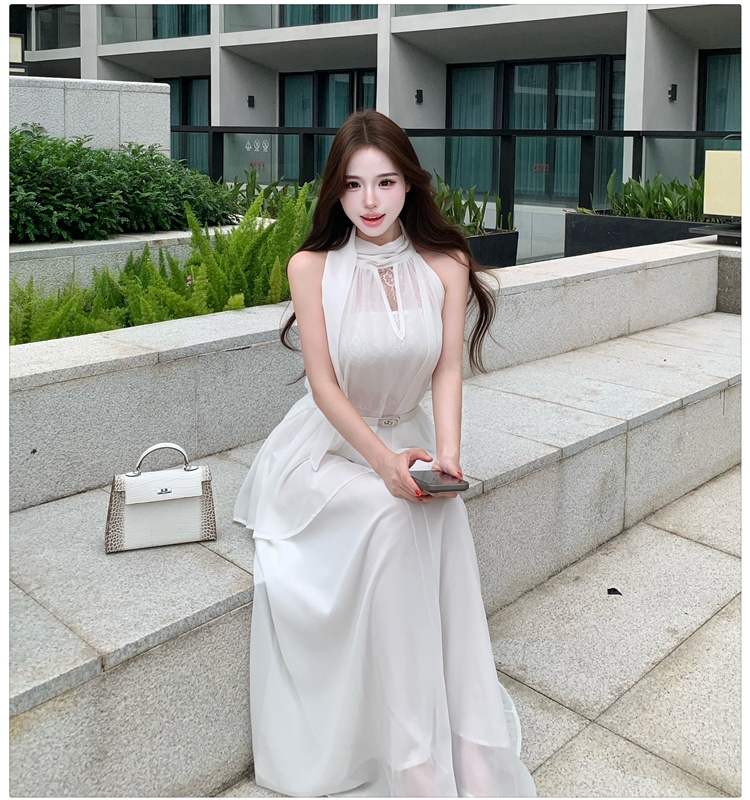Tender long skirt slim tops 3pcs set for women