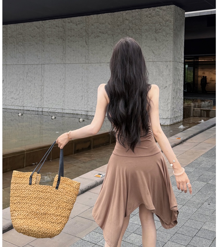 Halter summer multiple wear method waist dress