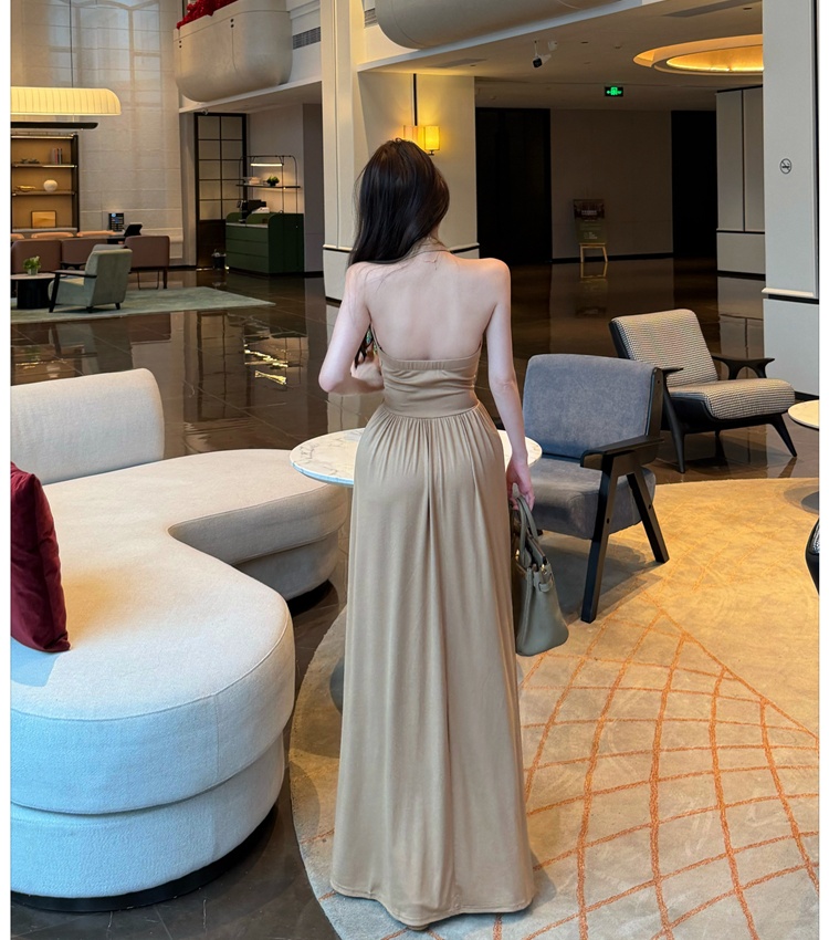 Lace dress sleeveless long dress for women