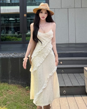 Lace summer long dress vacation dress for women