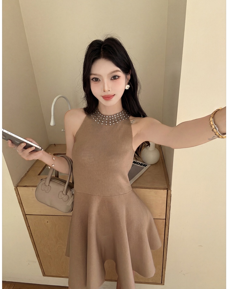 France style lady dress sleeveless dress for women