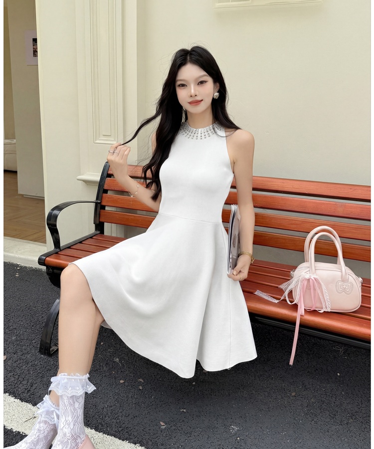 France style lady dress sleeveless dress for women