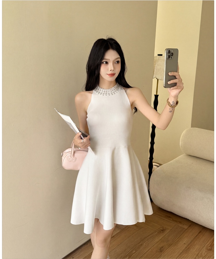 France style lady dress sleeveless dress for women