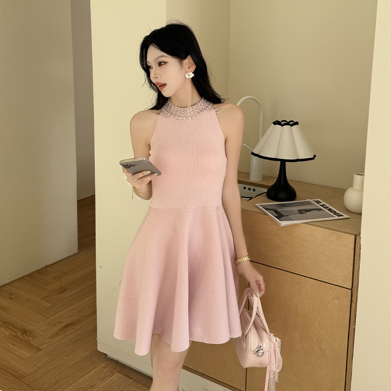 France style lady dress sleeveless dress for women