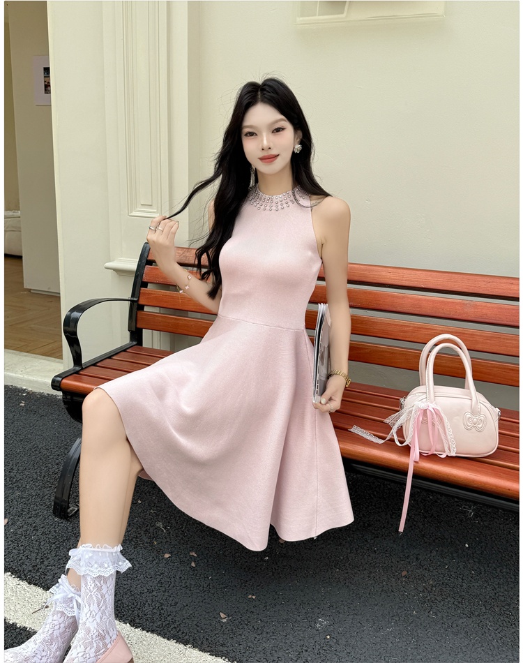 France style lady dress sleeveless dress for women
