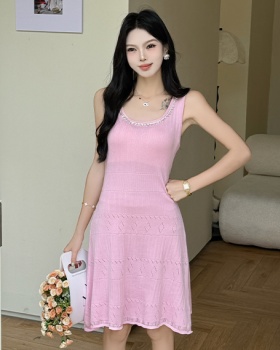 Tender France style dress sling sleeveless dress