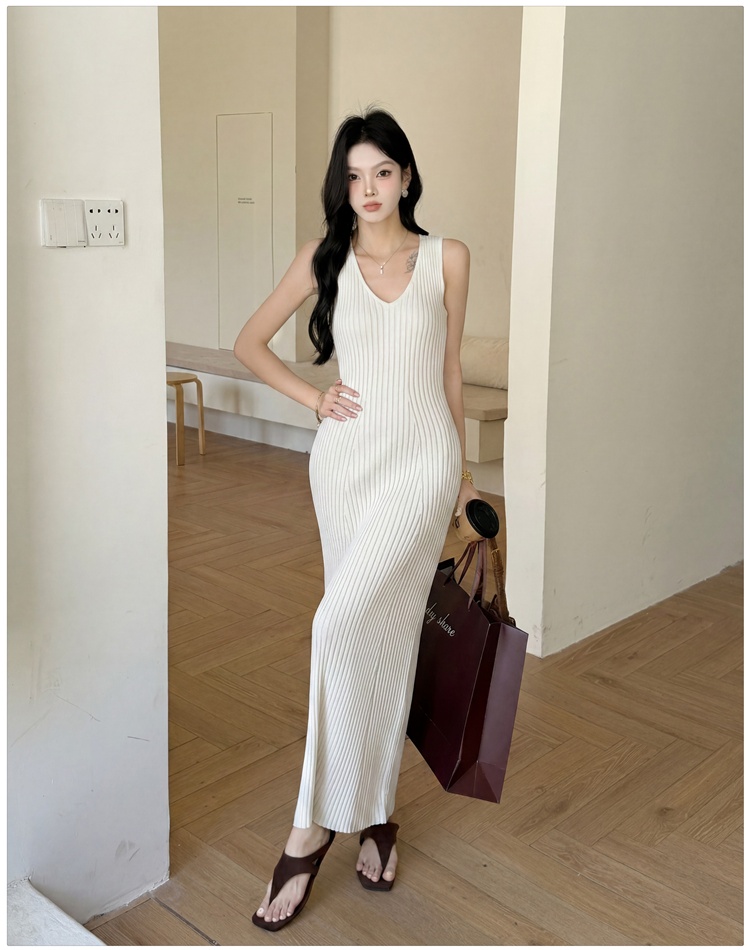 Slim sleeveless dress dress for women