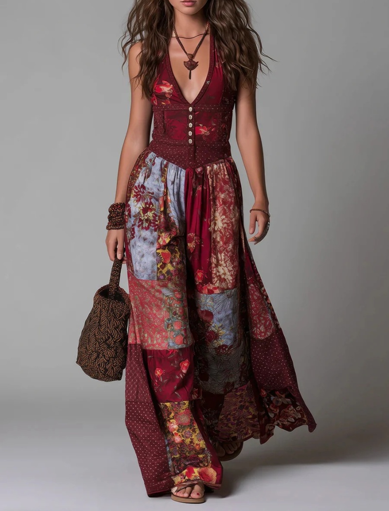 Lotus leaf edges fashion pinched waist dress for women