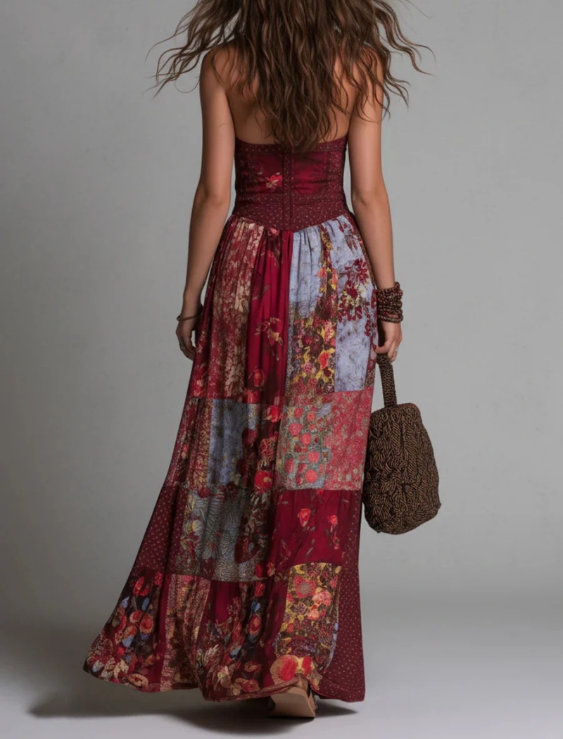 Lotus leaf edges fashion pinched waist dress for women