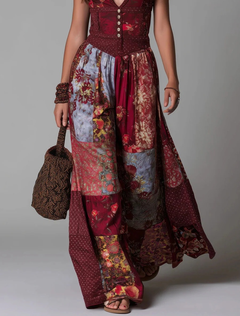 Lotus leaf edges fashion pinched waist dress for women