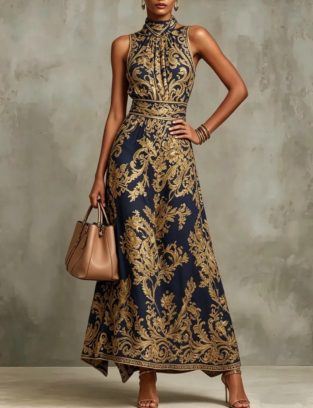Slim dress embroidery evening dress for women