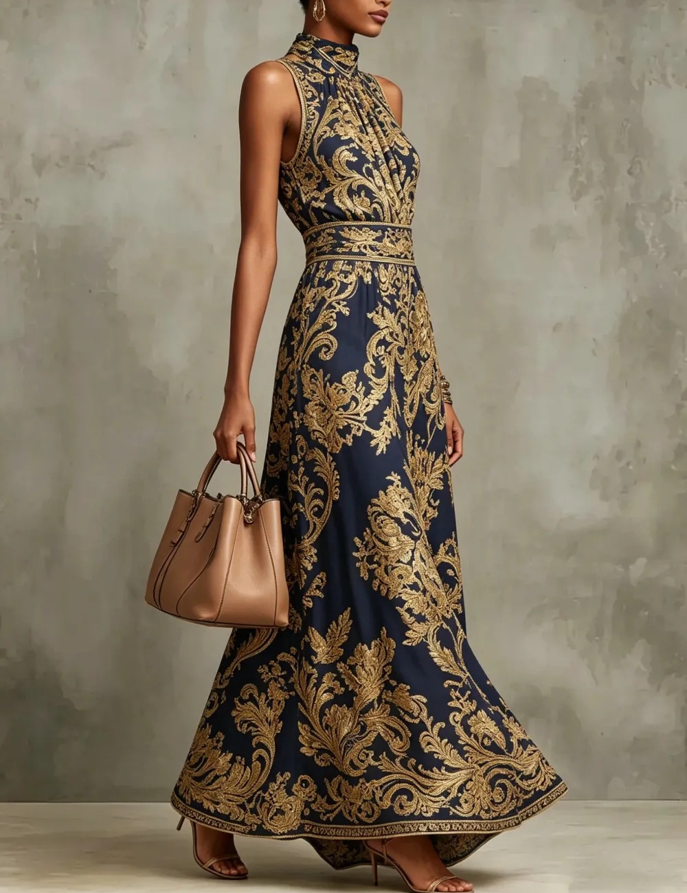 Slim dress embroidery evening dress for women