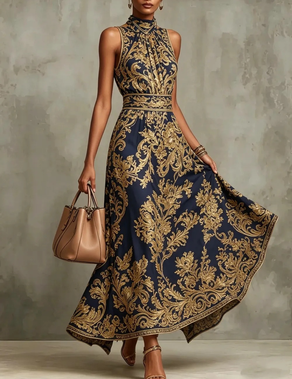 Slim dress embroidery evening dress for women