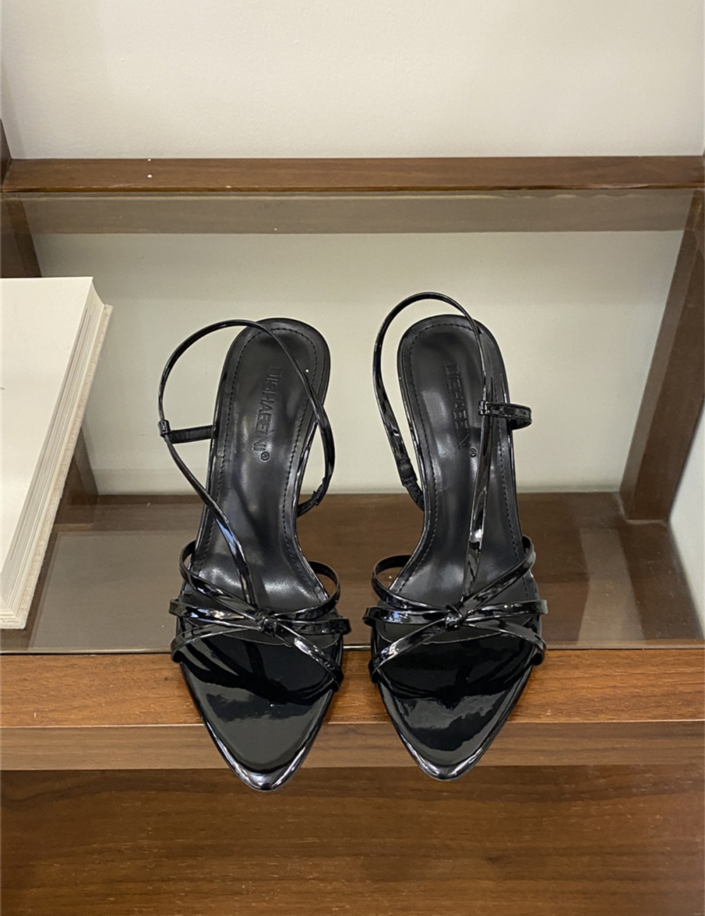 Bandage high-heeled shoes temperament sandals