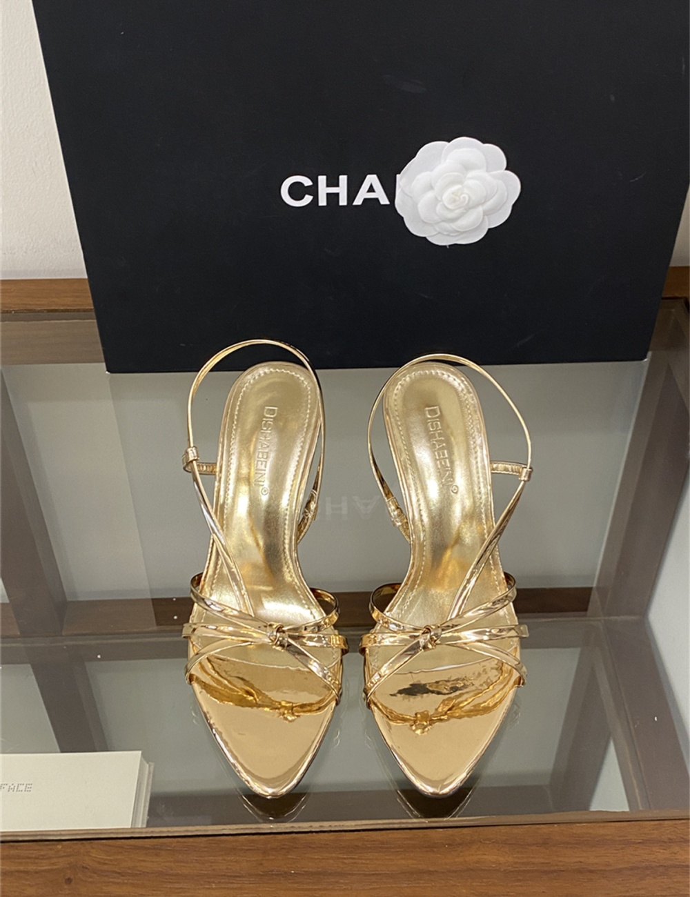 Bandage high-heeled shoes temperament sandals