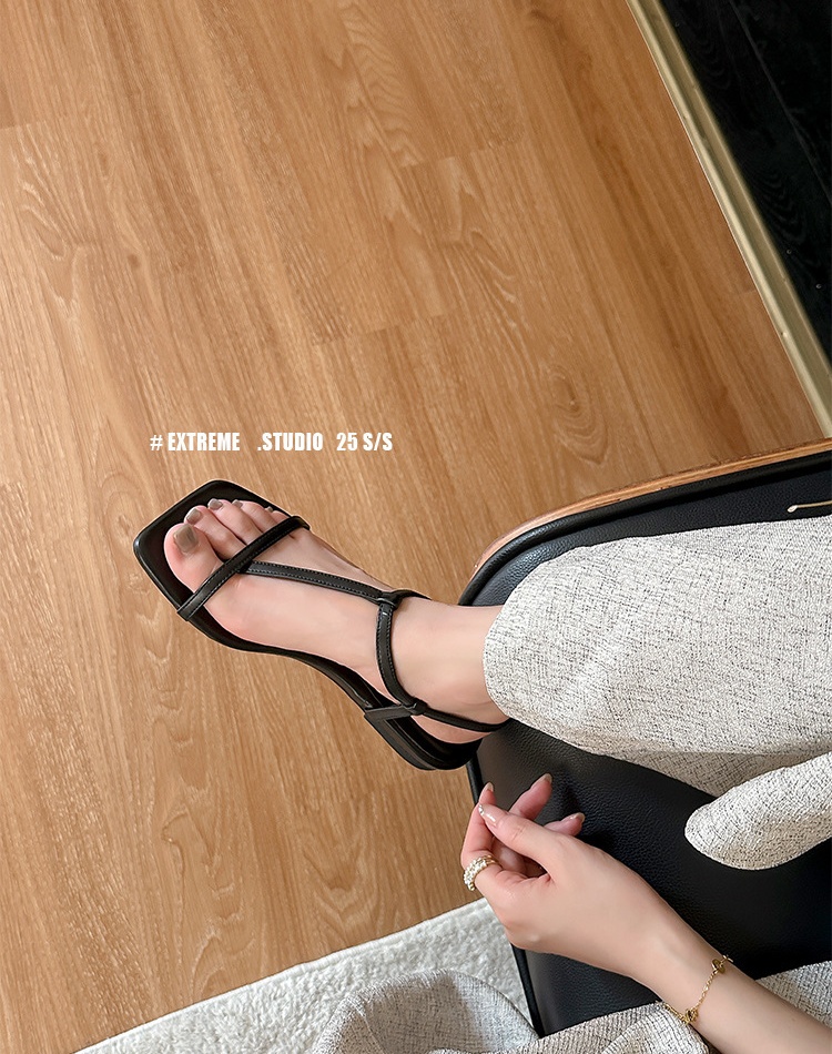 Spring and summer all-match open toe rome sandals