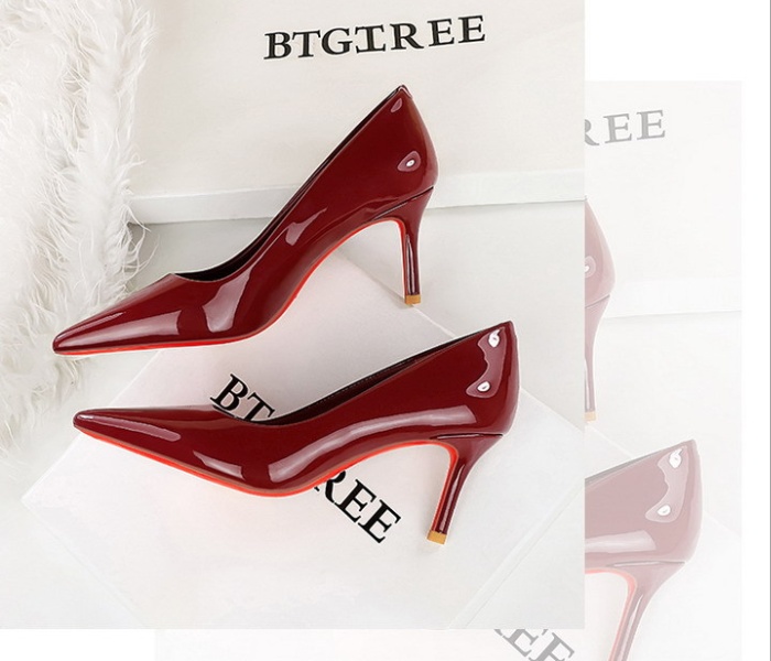 Sexy fashion high-heeled shoes low banquet shoes