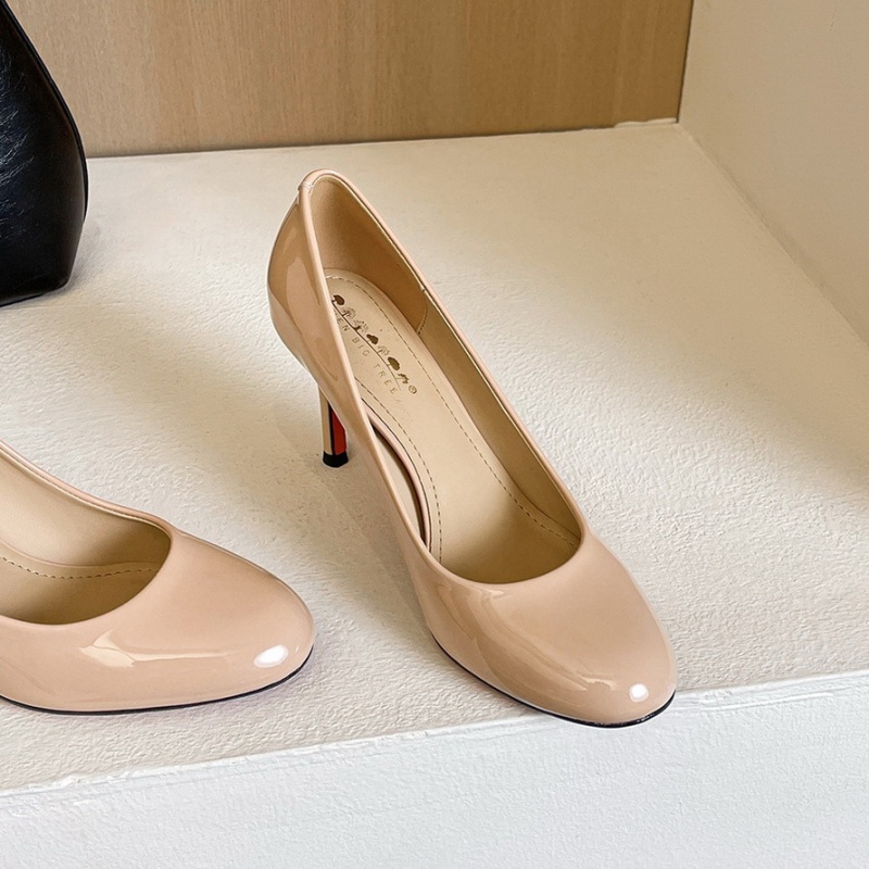 High-heeled profession high-heeled shoes round shoes