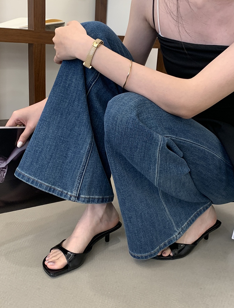 Wears outside slippers fashion high-heeled shoes for women