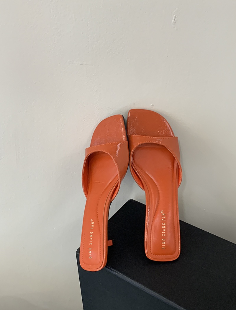 Wears outside slippers fashion high-heeled shoes for women