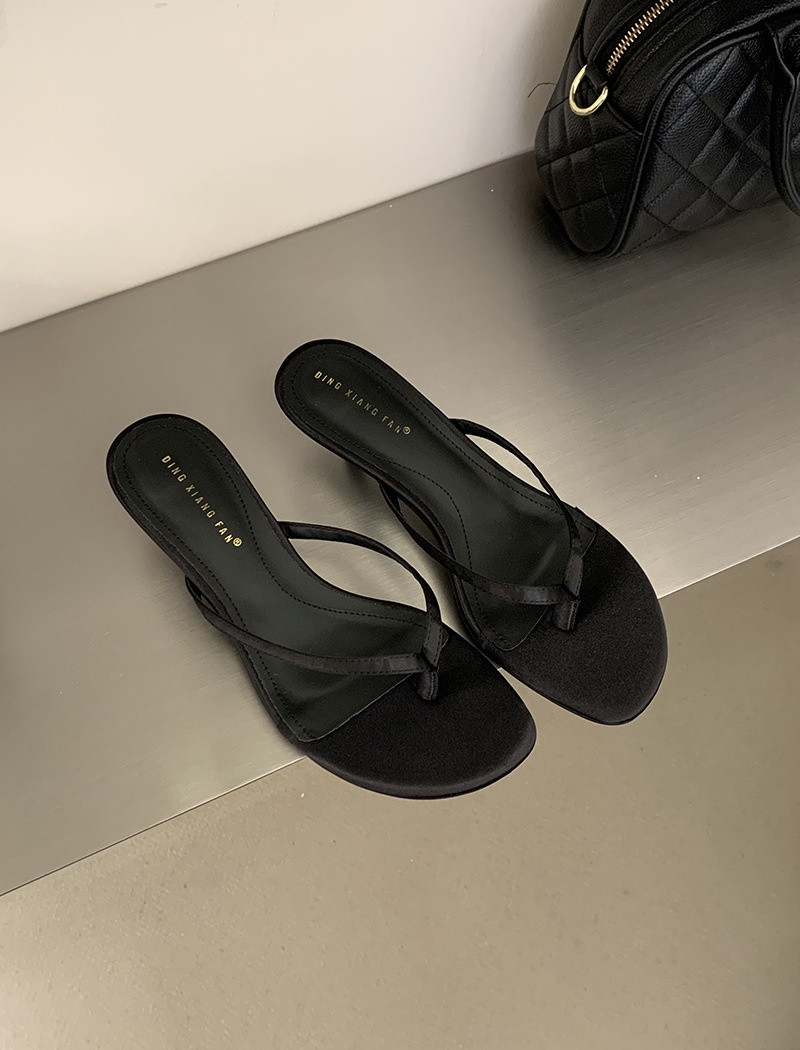 Simple France style low  cozy all-match slippers