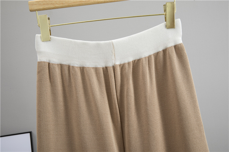 Casual cardigan lapel long pants 2pcs set for women