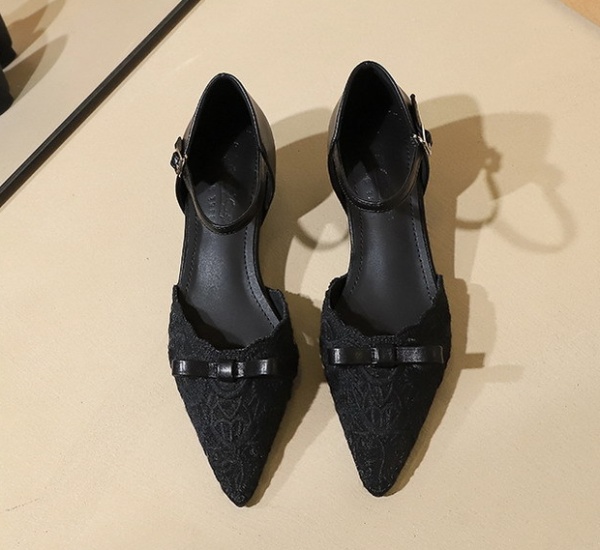 Lace bow fashion within increased gauze sandals
