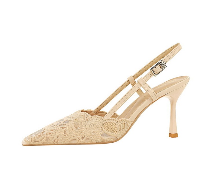Temperament France style lace high-heeled shoes for women