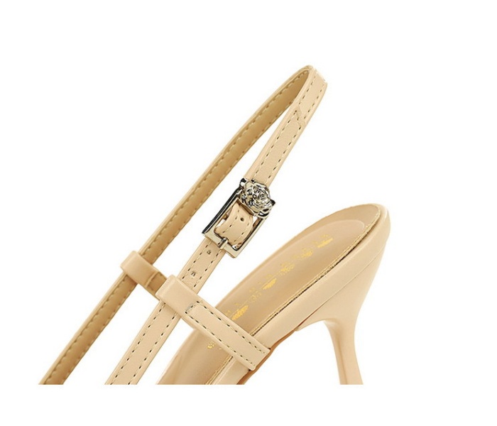 Fine-root bow lace ladies high-heeled shoes