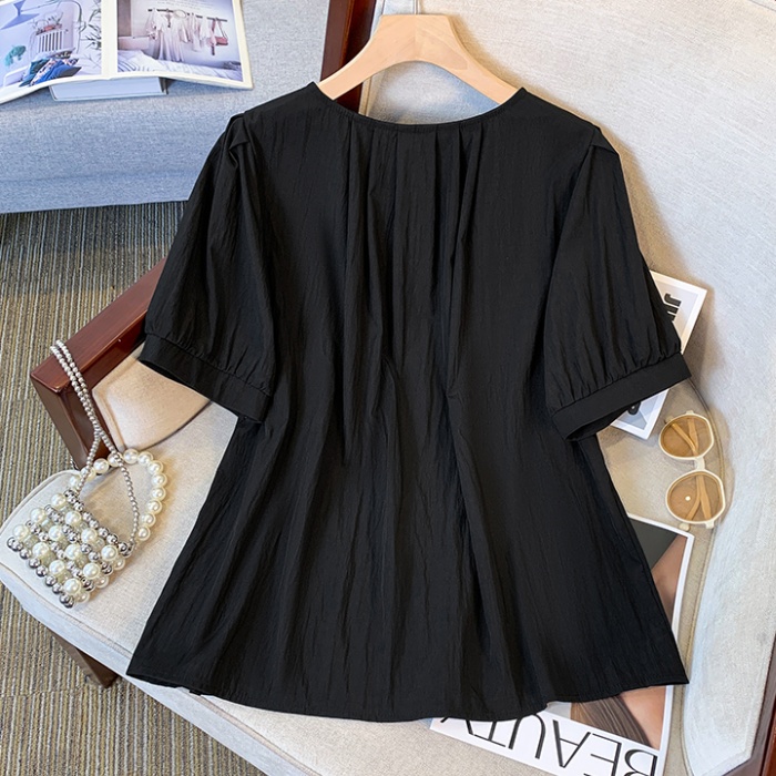 Cover belly France style shirt summer tops for women
