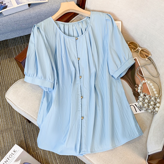 Cover belly France style shirt summer tops for women