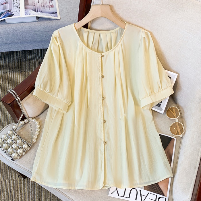 Cover belly France style shirt summer tops for women