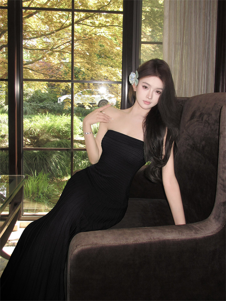 Seaside temperament dress slim long dress for women