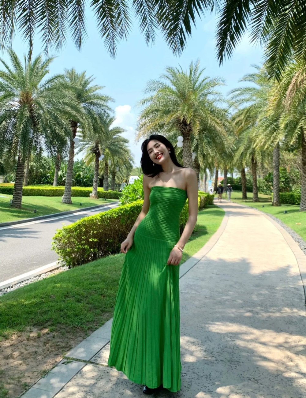 Seaside temperament dress slim long dress for women