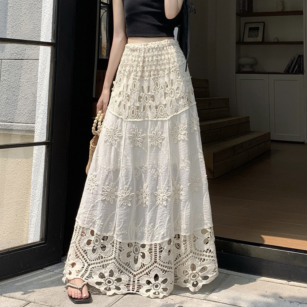 Jacquard slim skirt summer long skirt for women