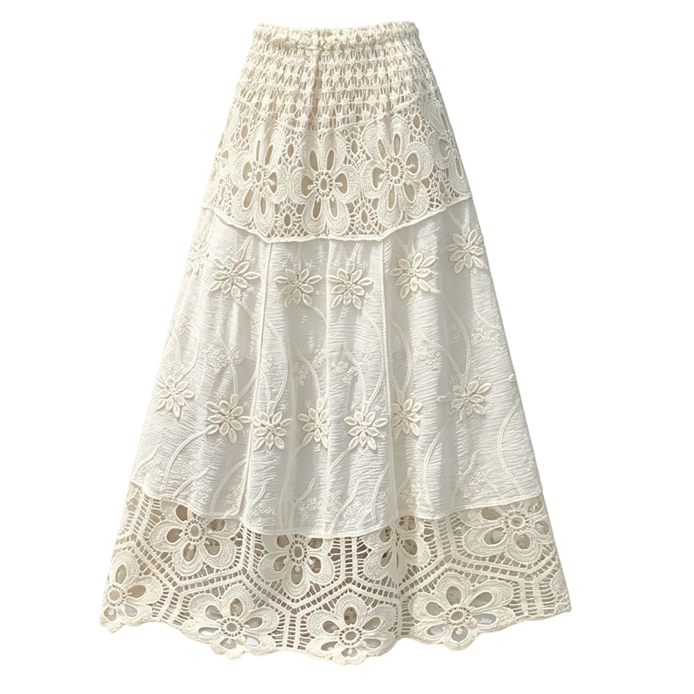Jacquard slim skirt summer long skirt for women