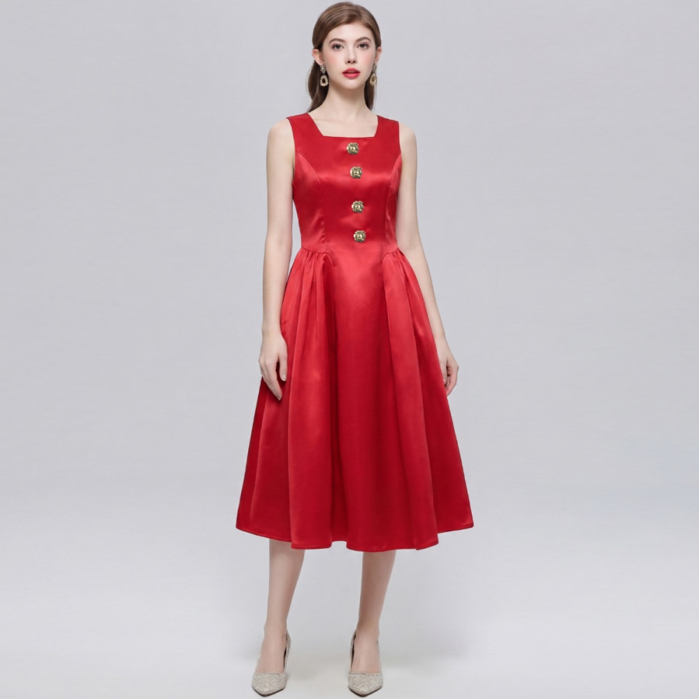 France style temperament formal dress elegant long dress