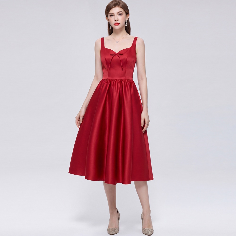 Sleeveless slim dress temperament formal dress