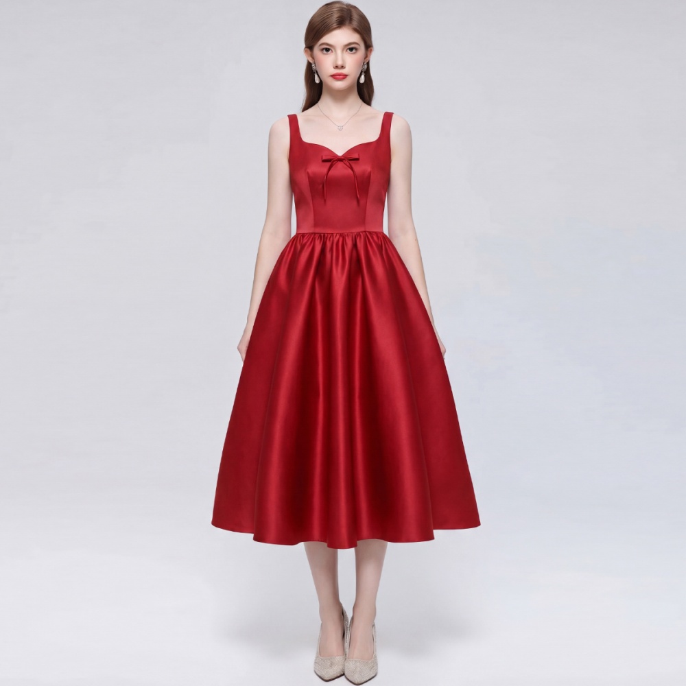 Sleeveless slim dress temperament formal dress