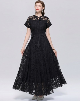 Butterfly decoration long dress embroidery dress