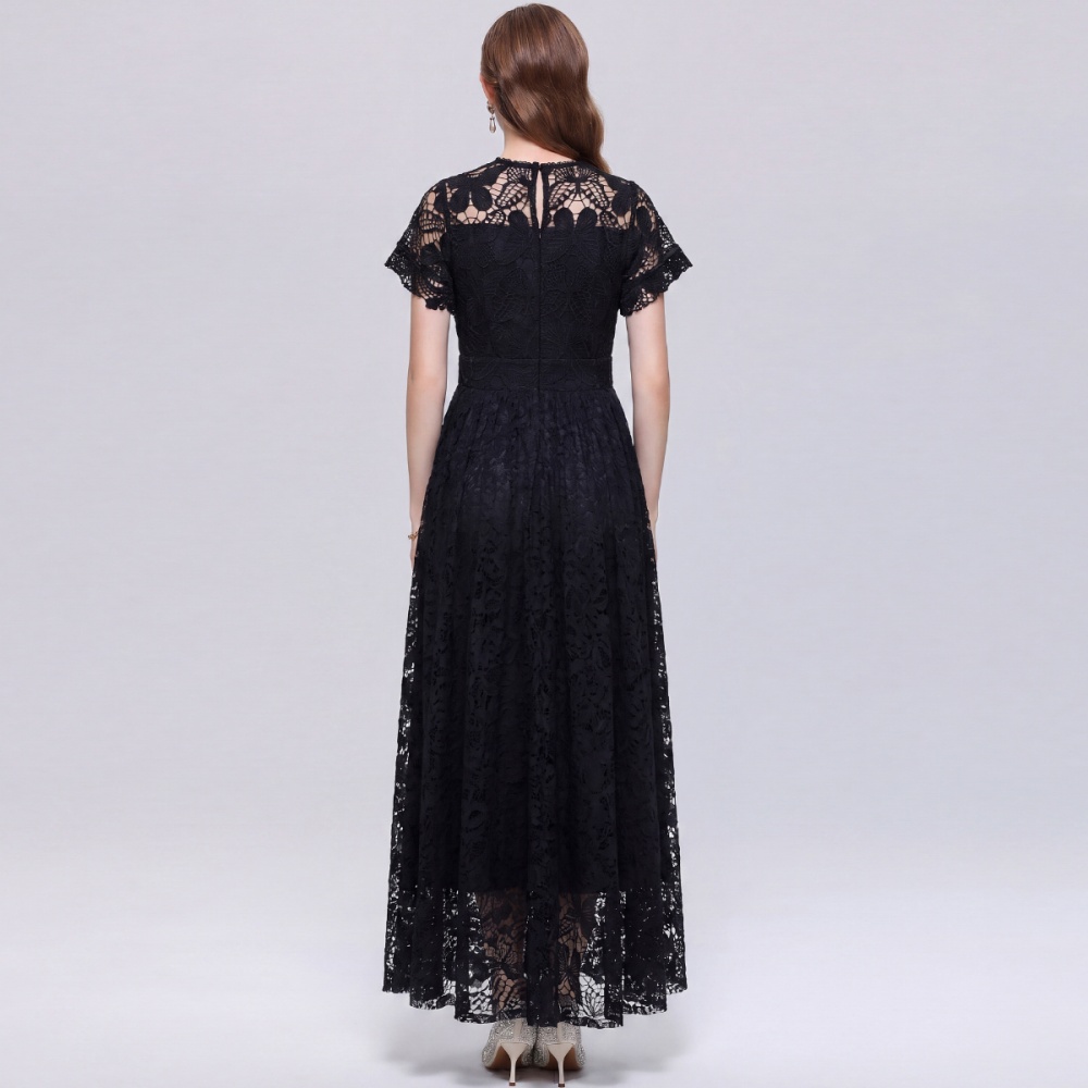Butterfly decoration long dress embroidery dress