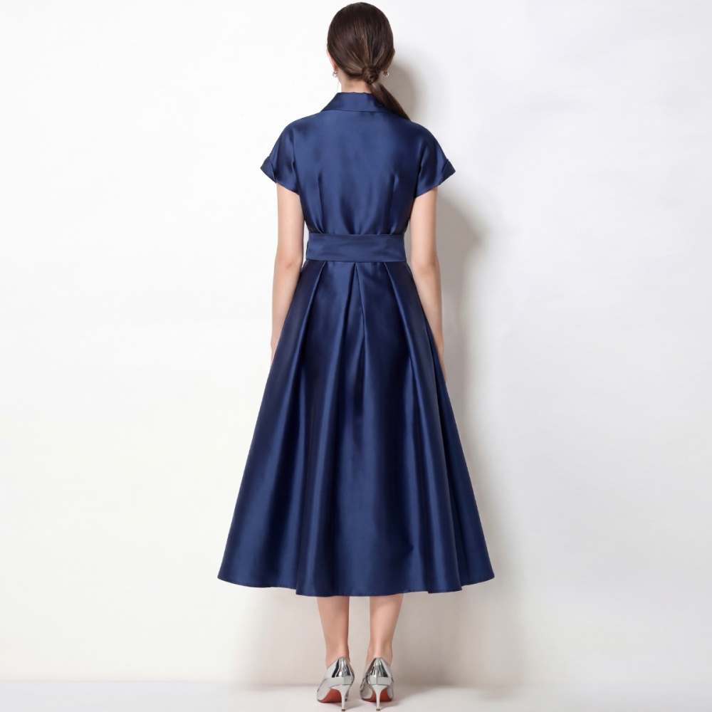 Flowers formal dress pinched waist business suit
