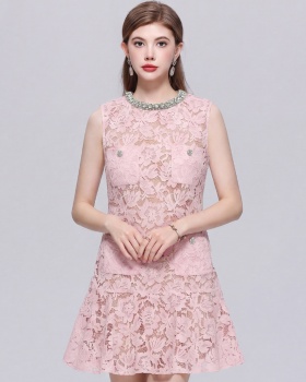 France style flowers diamond inside the ride dress