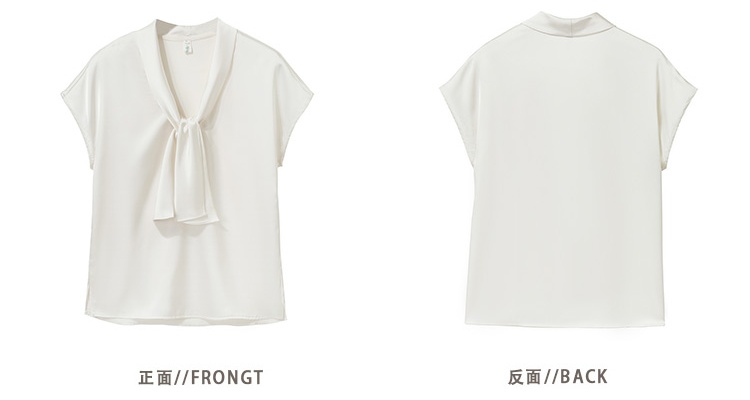 Temperament France style shirt summer satin tops for women