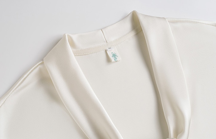 Temperament France style shirt summer satin tops for women