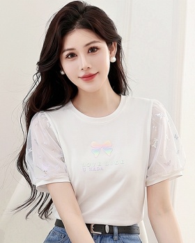 Sweet short sleeve T-shirt summer Casual tops