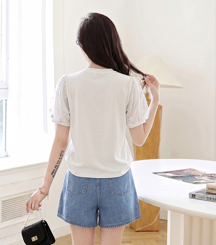 Sweet short sleeve T-shirt summer Casual tops