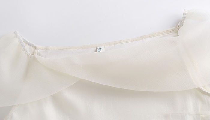 Gauze Korean style heart summer tops for women