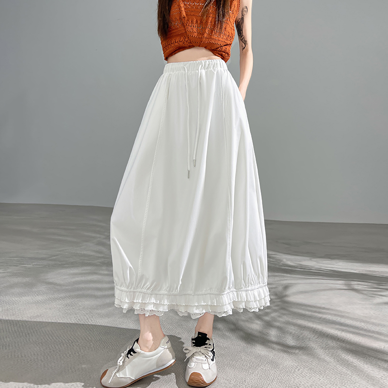 High waist summer bud skirt splice skirt for women