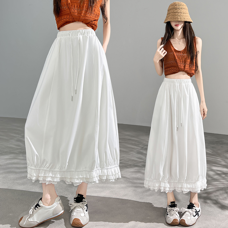 High waist summer bud skirt splice skirt for women